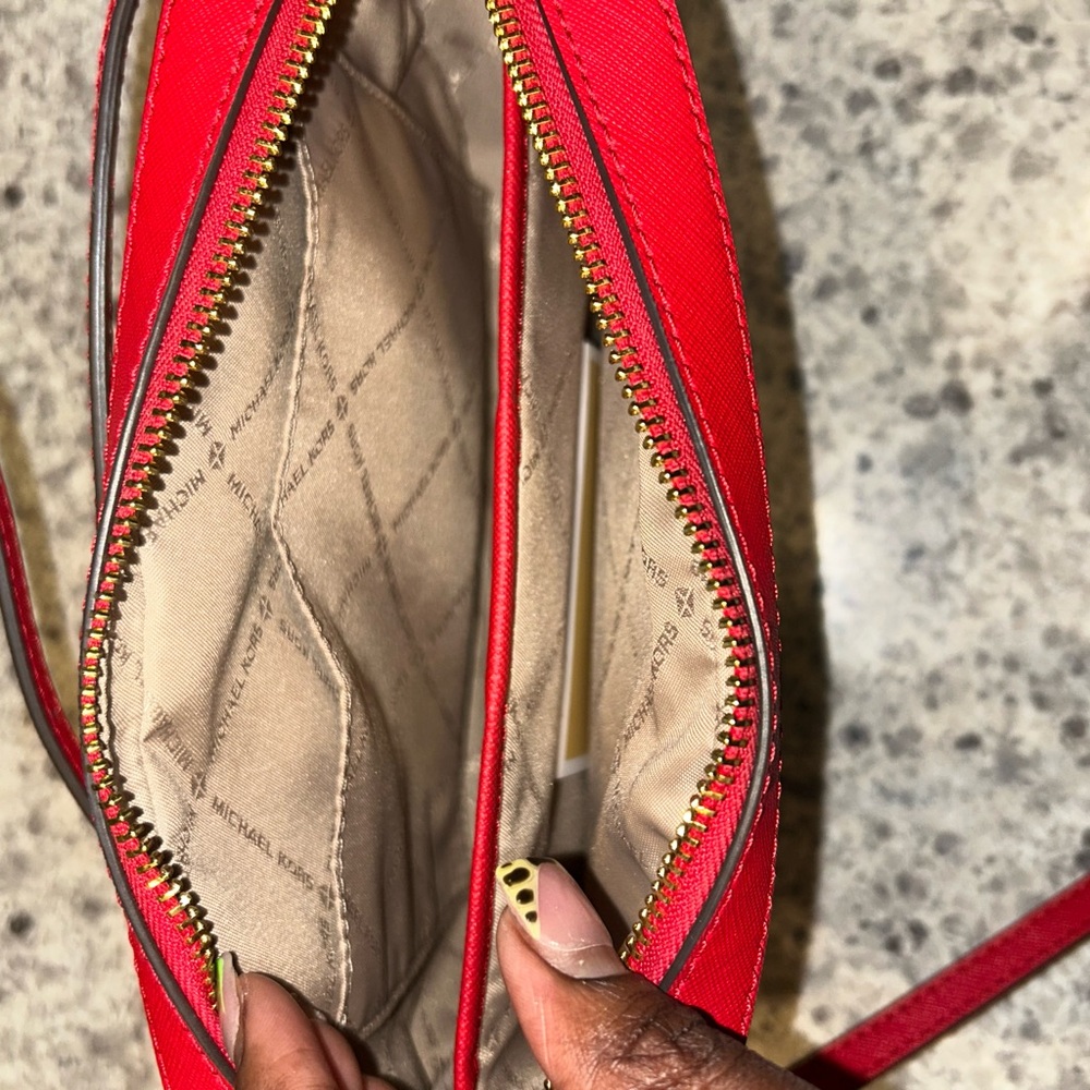 Michael Kors Red Crossbody Bag - Picture 3 of 4